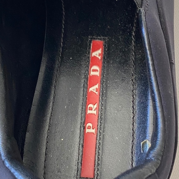 Prada Black Slip On Sneakers Size 39 - Picture 6 of 7